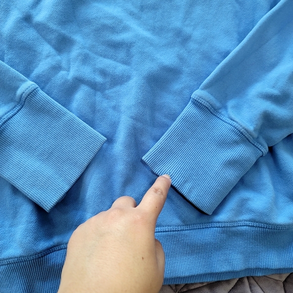 Spiritual Gangster Blue Women's Sweater - Picture 12 of 14